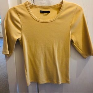 NEW Abercrombie & Fitch Yellow Shirt